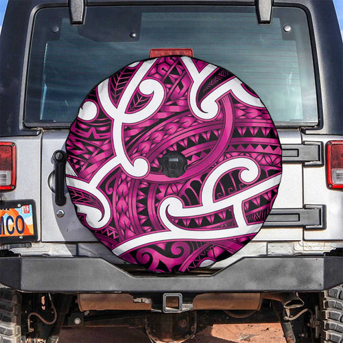 Aotearoa Maori Kowhaiwhai Spare Tire Cover Mawhero Puhoro and Patiki
