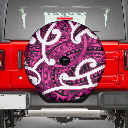 Aotearoa Maori Kowhaiwhai Spare Tire Cover Mawhero Puhoro and Patiki