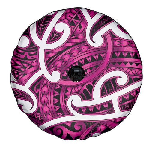 Aotearoa Maori Kowhaiwhai Spare Tire Cover Mawhero Puhoro and Patiki