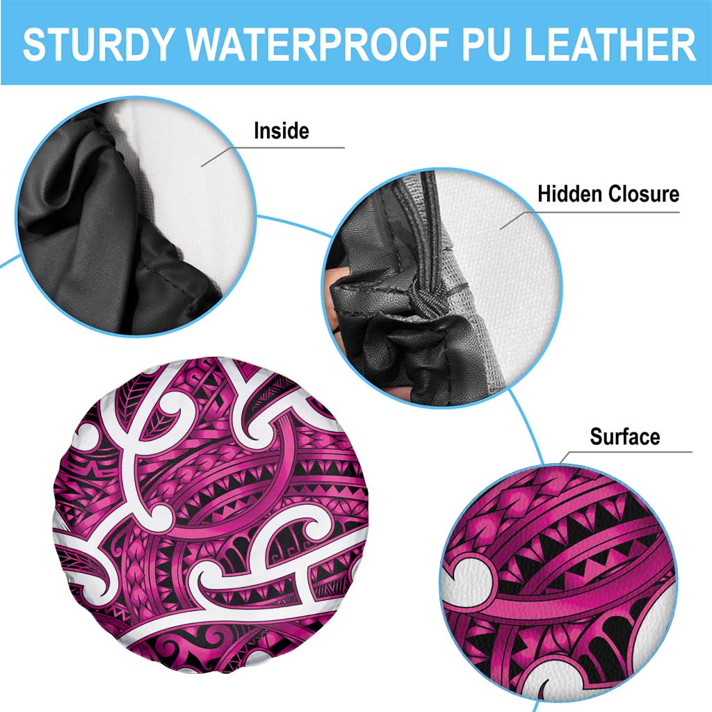 Aotearoa Maori Kowhaiwhai Spare Tire Cover Mawhero Puhoro and Patiki