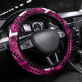Aotearoa Maori Kowhaiwhai Steering Wheel Cover Mawhero Puhoro and Patiki
