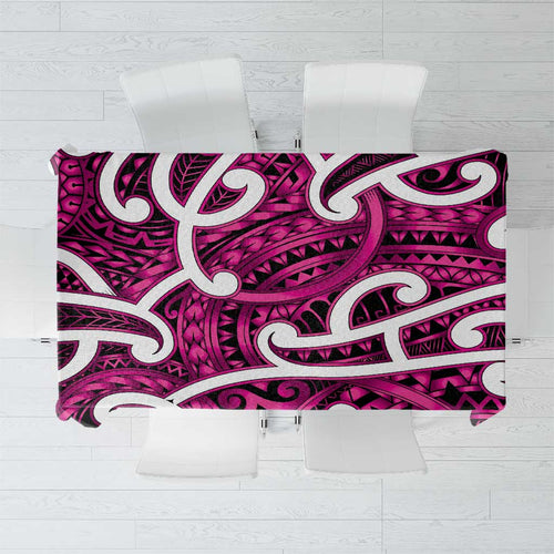 Aotearoa Maori Kowhaiwhai Tablecloth Mawhero Puhoro and Patiki