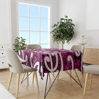 Aotearoa Maori Kowhaiwhai Tablecloth Mawhero Puhoro and Patiki