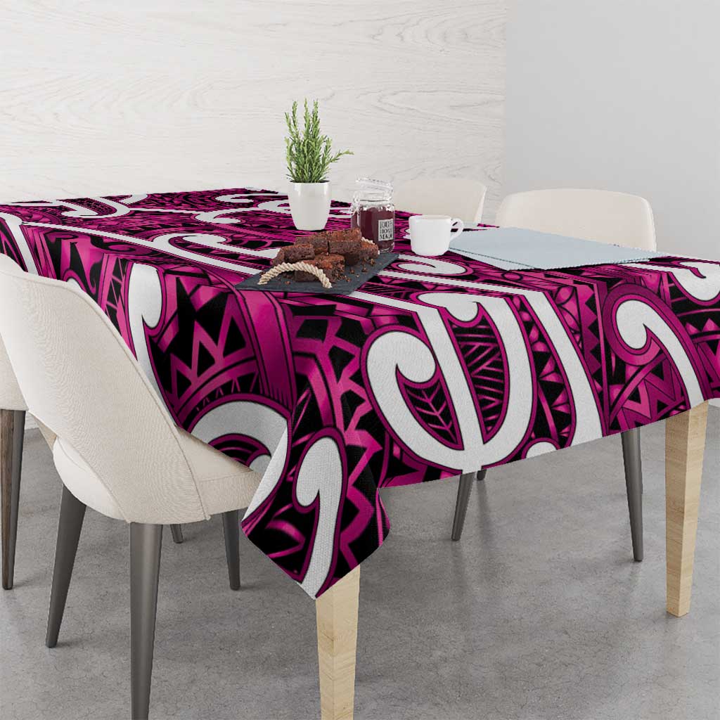 Aotearoa Maori Kowhaiwhai Tablecloth Mawhero Puhoro and Patiki