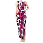 Aotearoa Maori Kowhaiwhai Tank Maxi Dress Mawhero Puhoro and Patiki