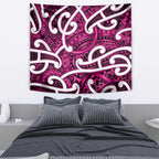 Aotearoa Maori Kowhaiwhai Tapestry Mawhero Puhoro and Patiki