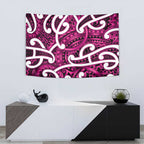 Aotearoa Maori Kowhaiwhai Tapestry Mawhero Puhoro and Patiki