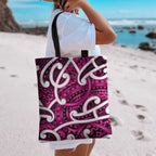 Aotearoa Maori Kowhaiwhai Tote Bag Mawhero Puhoro and Patiki