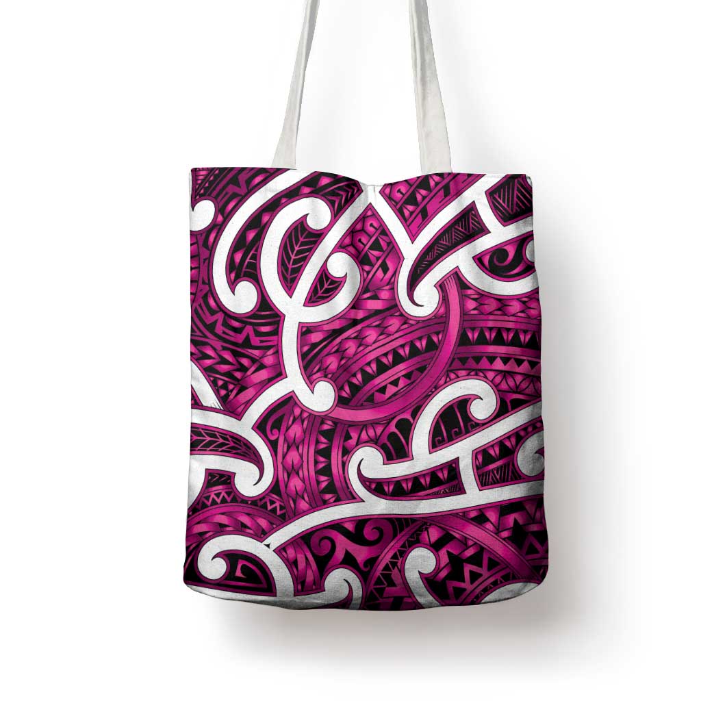 Aotearoa Maori Kowhaiwhai Tote Bag Mawhero Puhoro and Patiki