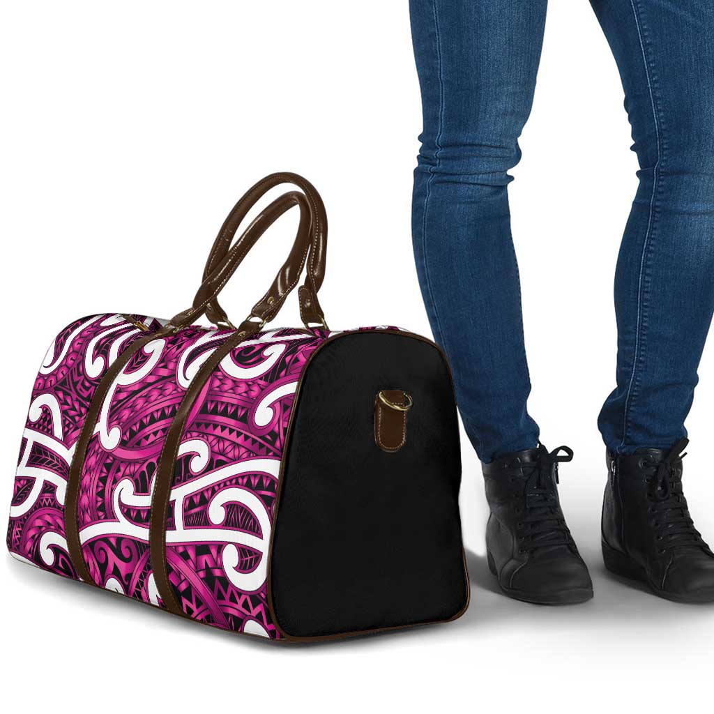 Aotearoa Maori Kowhaiwhai Travel Bag Mawhero Puhoro and Patiki