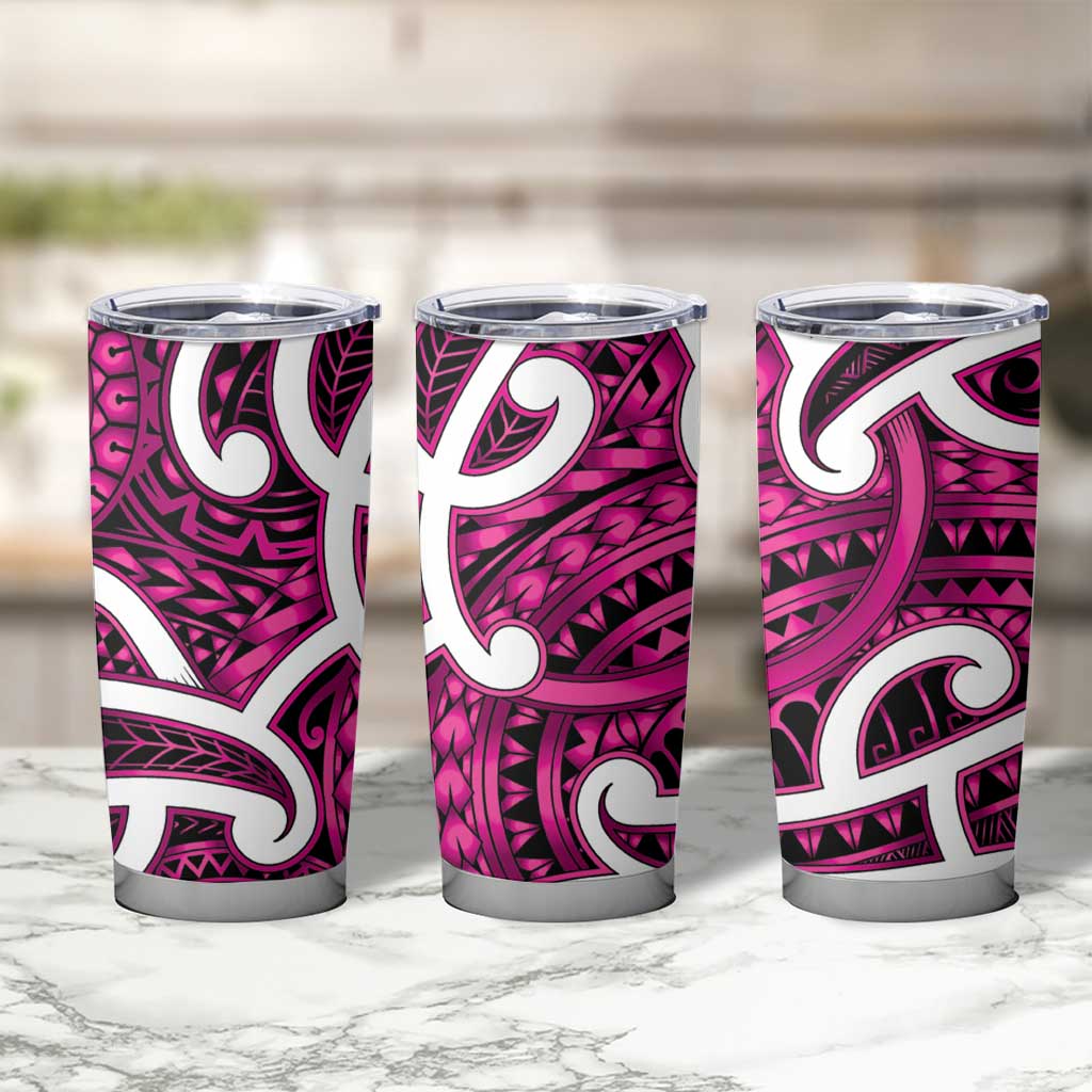 Aotearoa Maori Kowhaiwhai Tumbler Cup Mawhero Puhoro and Patiki