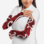 Aotearoa Maori Kowhaiwhai Arm Sleeves Whero Puhoro and Patiki