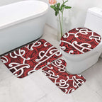 Aotearoa Maori Kowhaiwhai Bathroom Set Whero Puhoro and Patiki