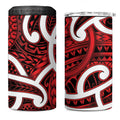 Aotearoa Maori Kowhaiwhai 4 in 1 Can Cooler Tumbler Whero Puhoro and Patiki