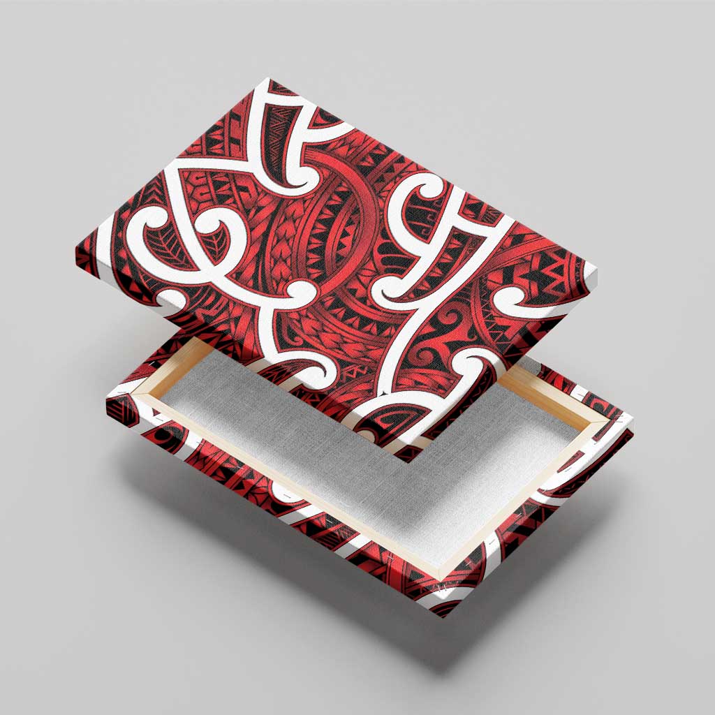 Aotearoa Maori Kowhaiwhai Canvas Wall Art Whero Puhoro and Patiki