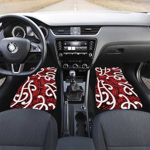 Aotearoa Maori Kowhaiwhai Car Mats Whero Puhoro and Patiki