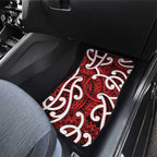 Aotearoa Maori Kowhaiwhai Car Mats Whero Puhoro and Patiki
