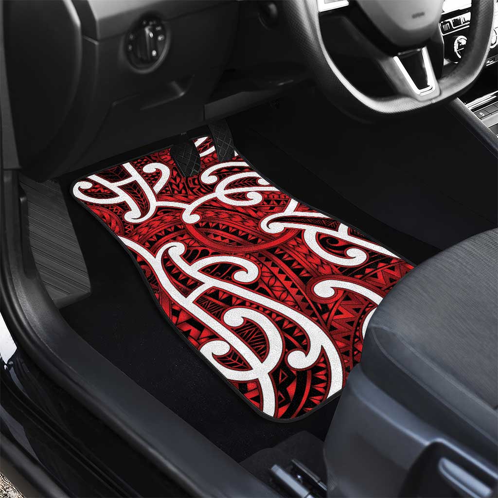 Aotearoa Maori Kowhaiwhai Car Mats Whero Puhoro and Patiki