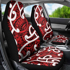 Aotearoa Maori Kowhaiwhai Car Seat Cover Whero Puhoro and Patiki