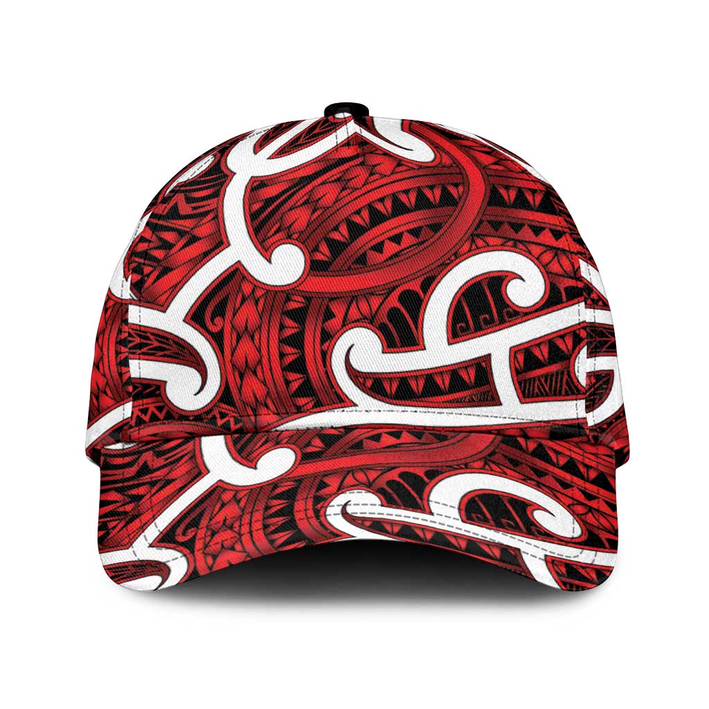 Aotearoa Maori Kowhaiwhai Classic Cap Whero Puhoro and Patiki