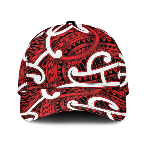 Aotearoa Maori Kowhaiwhai Classic Cap Whero Puhoro and Patiki