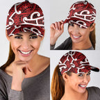 Aotearoa Maori Kowhaiwhai Classic Cap Whero Puhoro and Patiki