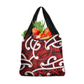 Aotearoa Maori Kowhaiwhai Grocery Bag Whero Puhoro and Patiki