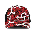 Aotearoa Maori Kowhaiwhai Mesh Trucker Cap Whero Puhoro and Patiki