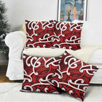 Aotearoa Maori Kowhaiwhai Pillow Cover Whero Puhoro and Patiki