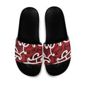 Aotearoa Maori Kowhaiwhai Slide Sandals Whero Puhoro and Patiki