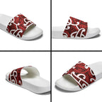 Aotearoa Maori Kowhaiwhai Slide Sandals Whero Puhoro and Patiki