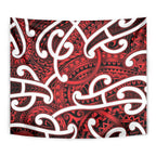 Aotearoa Maori Kowhaiwhai Tapestry Whero Puhoro and Patiki