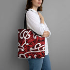 Aotearoa Maori Kowhaiwhai Tote Bag Whero Puhoro and Patiki