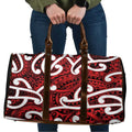 Aotearoa Maori Kowhaiwhai Travel Bag Whero Puhoro and Patiki