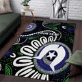 Torres Strait Islander Aboriginal Dot Painting Personalised Area Rug