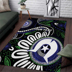 Torres Strait Islander Aboriginal Dot Painting Personalised Area Rug