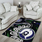 Torres Strait Islander Aboriginal Dot Painting Personalised Area Rug