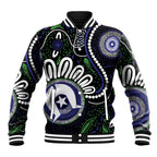 Torres Strait Islander Aboriginal Dot Painting Personalised Baseball Jacket