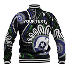 Torres Strait Islander Aboriginal Dot Painting Personalised Baseball Jacket