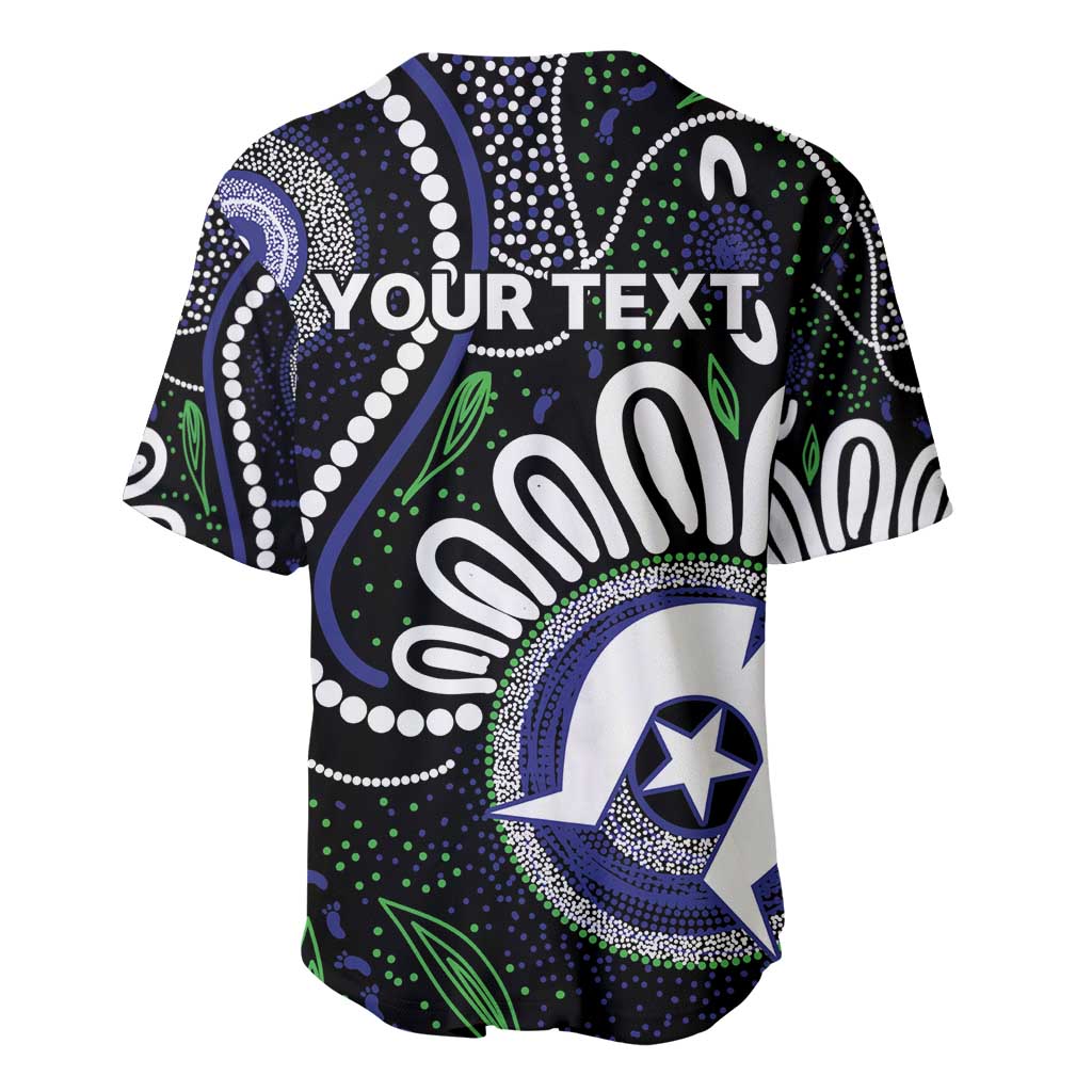 Torres Strait Islander Aboriginal Dot Painting Personalised Baseball Jersey