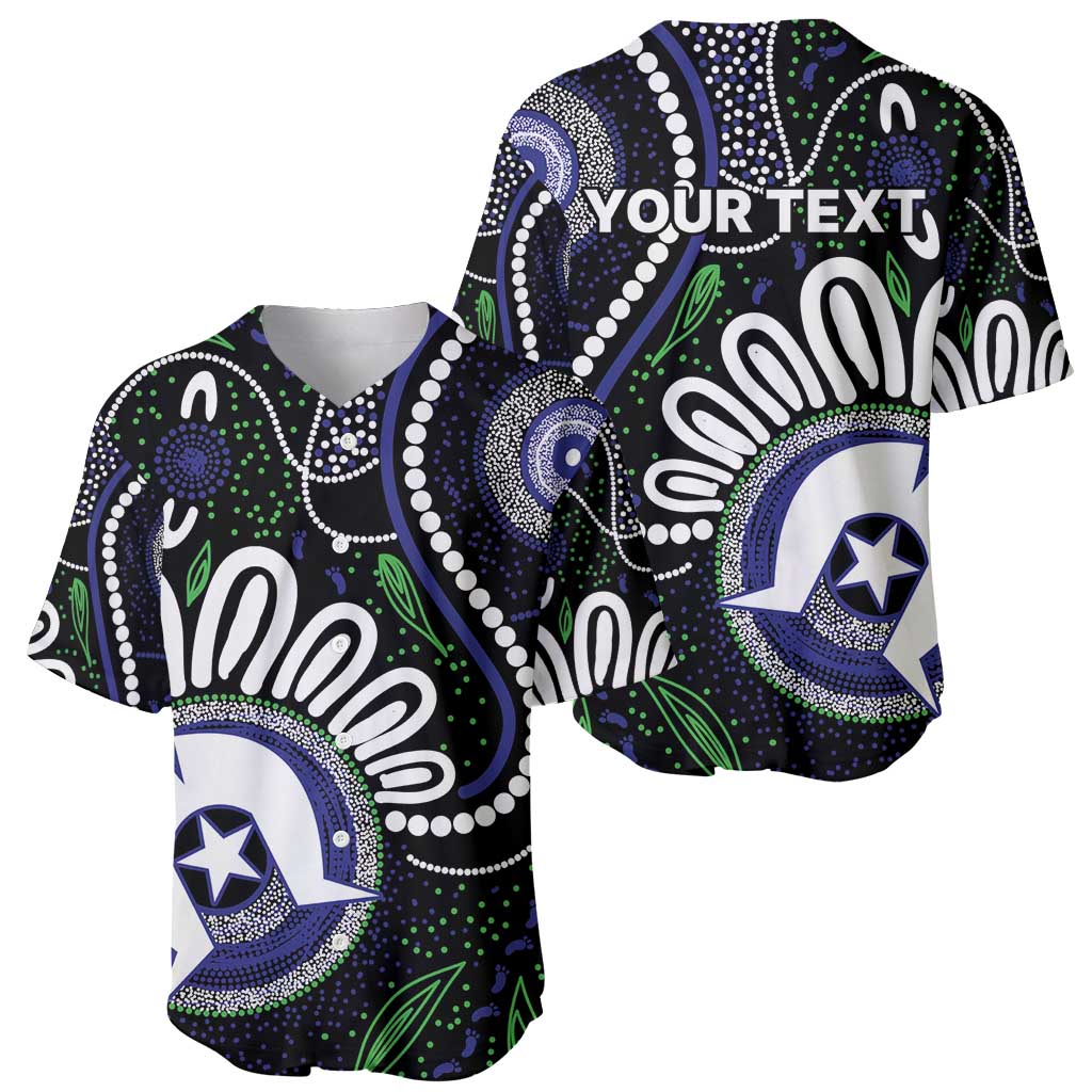 Torres Strait Islander Aboriginal Dot Painting Personalised Baseball Jersey