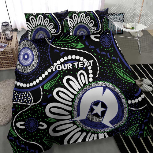 Torres Strait Islander Aboriginal Dot Painting Personalised Bedding Set