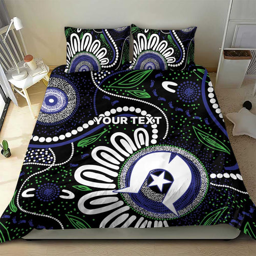 Torres Strait Islander Aboriginal Dot Painting Personalised Bedding Set