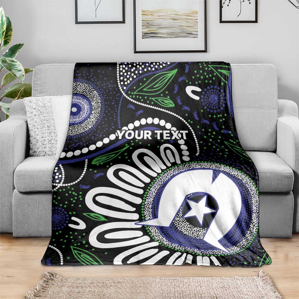 Torres Strait Islander Aboriginal Dot Painting Personalised Blanket
