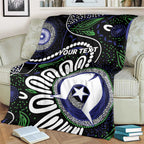 Torres Strait Islander Aboriginal Dot Painting Personalised Blanket
