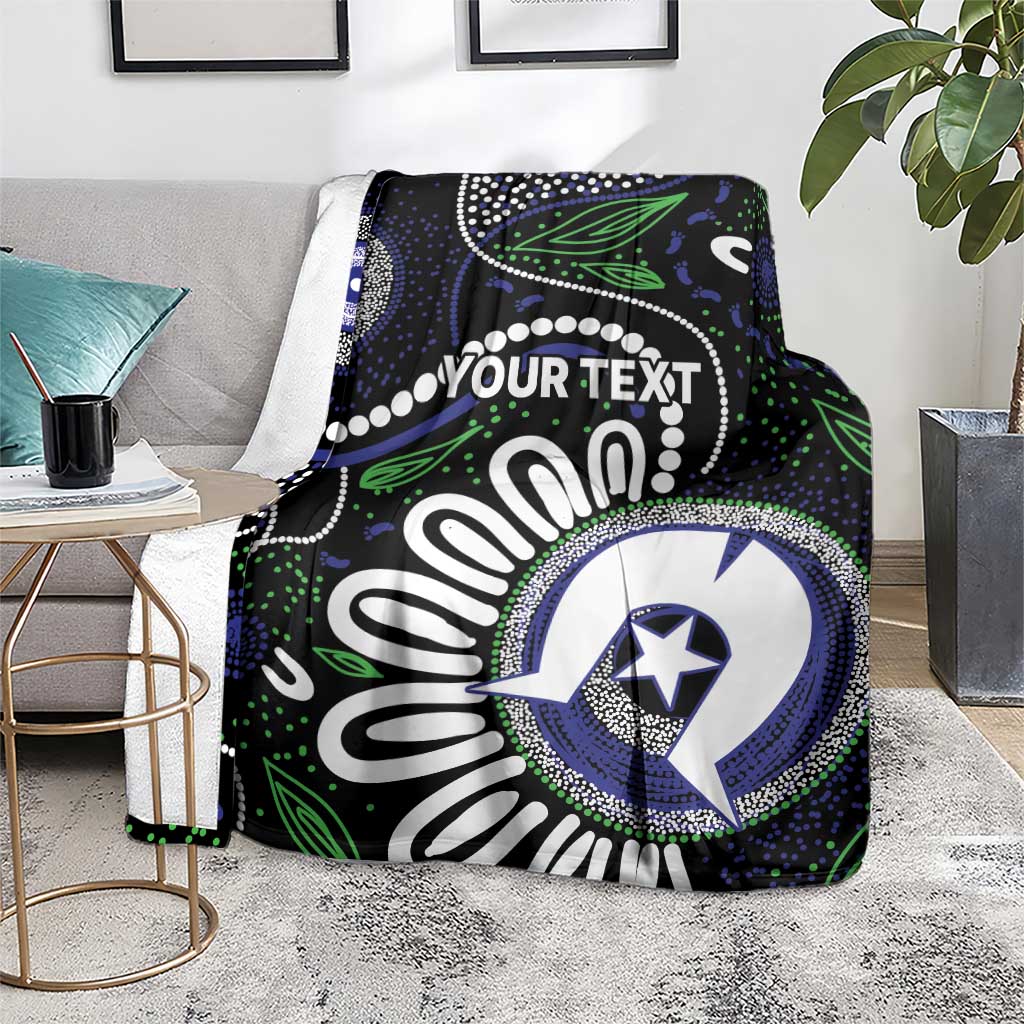 Torres Strait Islander Aboriginal Dot Painting Personalised Blanket