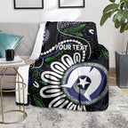 Torres Strait Islander Aboriginal Dot Painting Personalised Blanket