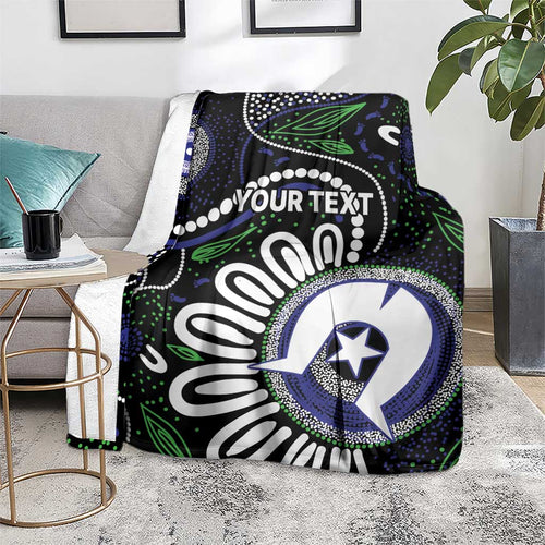 Torres Strait Islander Aboriginal Dot Painting Personalised Blanket