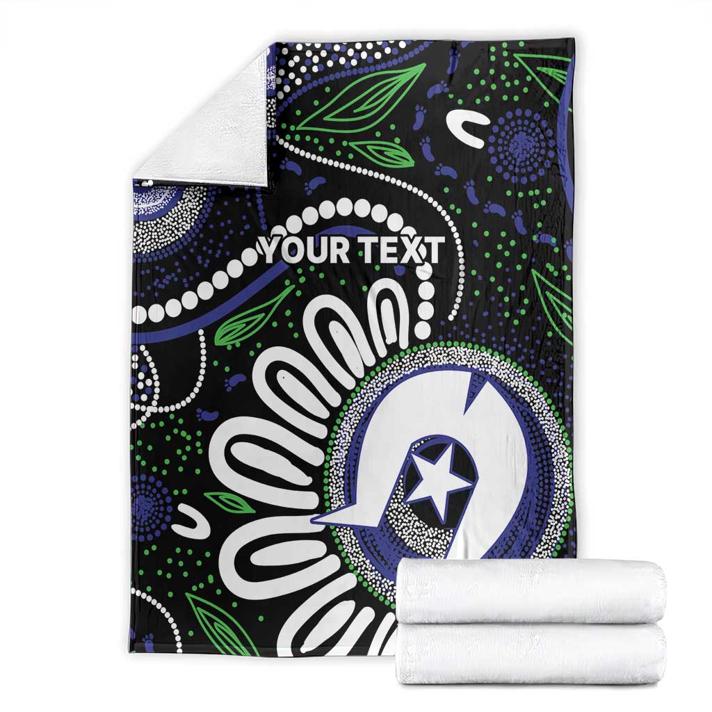 Torres Strait Islander Aboriginal Dot Painting Personalised Blanket