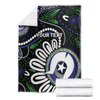 Torres Strait Islander Aboriginal Dot Painting Personalised Blanket